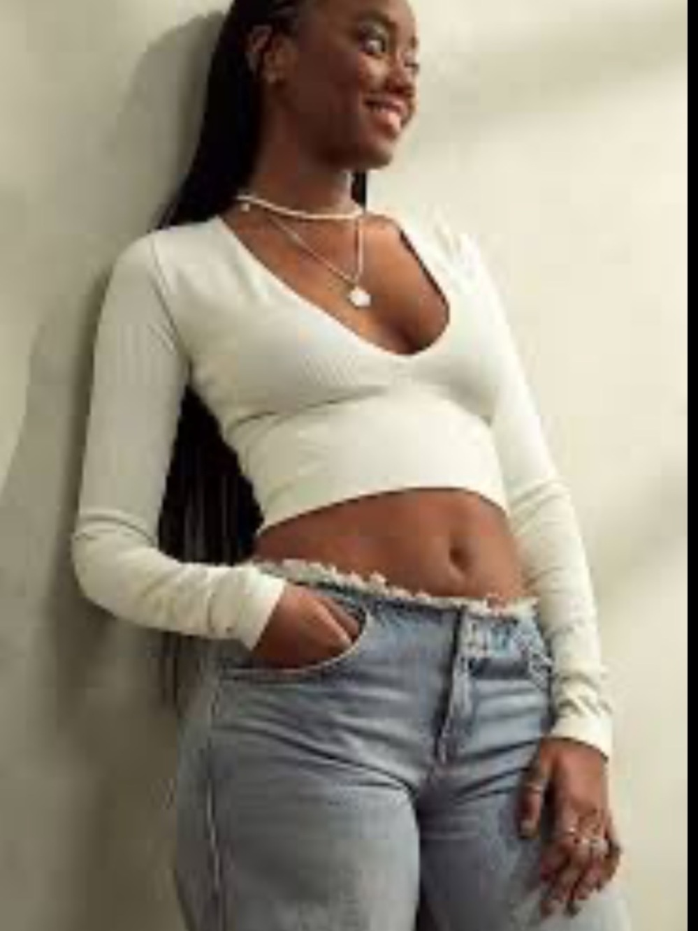 BDG Crop Top long sleeve casual